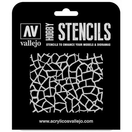 ST-CAM003 Vallejo Stencils - Giraffe Camo WWII